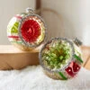 Raz 4" Red And Green Vintage Reflector Ball Glass Christmas Ornament 4352880 -The Jelly Christmas Shop 4352880 44357.1685478144