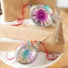 Raz 5.5" Vintage Blue, Purple And Pink Striped Reflector Glass Ornament 4352881 -The Jelly Christmas Shop 4352881 88521.1691007259