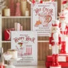 Raz 18" Holiday Refreshments Christmas Cocktails Or Hot Cocoa Metal Embossed Sign 4359013 -The Jelly Christmas Shop 4359013 1 10767.1691087462