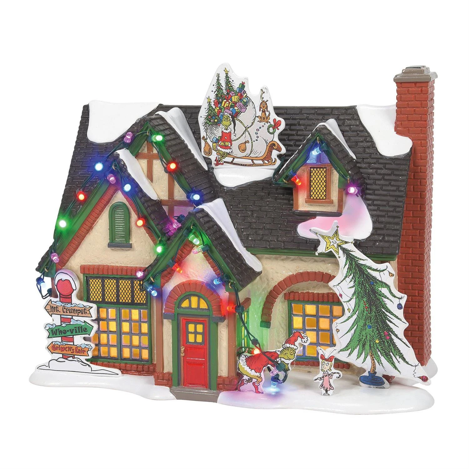 Department 56 Snow Village The Grinch House 6011416 4 Department 56 Snow Village The Grinch House 6011416 - Image 2
