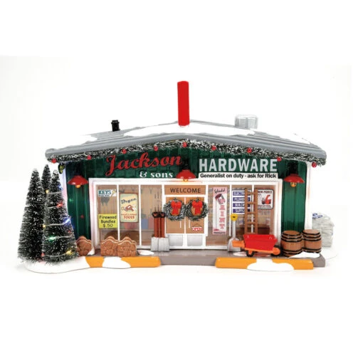 Department 56 Snow Village First Edition Jackson & Son's Hardware 6013447FE - Image 2