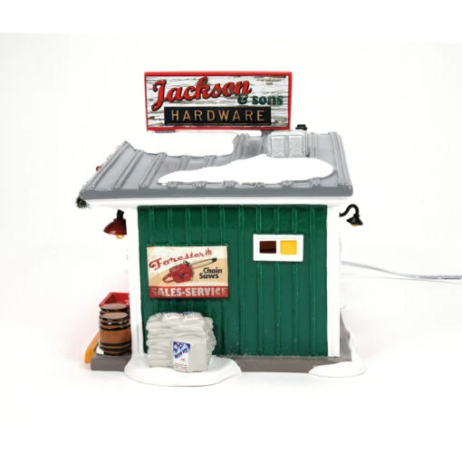 Department 56 Snow Village First Edition Jackson & Son's Hardware 6013447FE - Image 4