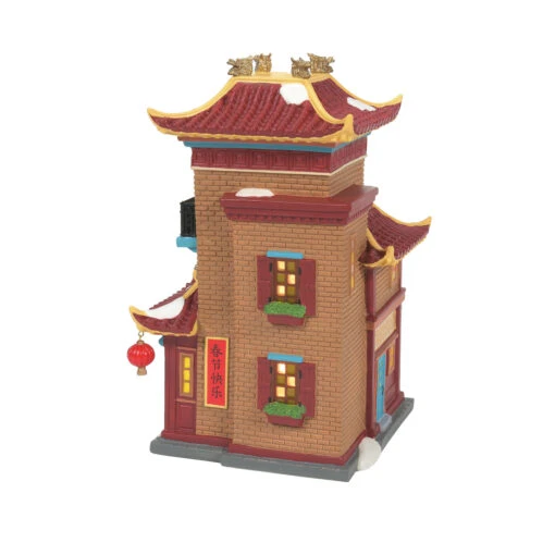 Department 56 Christmas In The City First Edition Lunar Dragon Tea House 6014549FE - Image 2