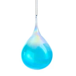 Kurt Adler 5" Blue Drop Glass Christmas Ornament D3554 -The Jelly Christmas Shop D3554b 78442.1653324570