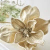 Raz 24" Iced Champagne Magnolia Stem Christmas Tree Spray F4206772 -The Jelly Christmas Shop F4206772 42058.1650564178