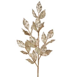 Raz 29" Champagne Or Silver Glittered Leaf Christmas Tree Spray -The Jelly Christmas Shop F4206887 49956.1650890009