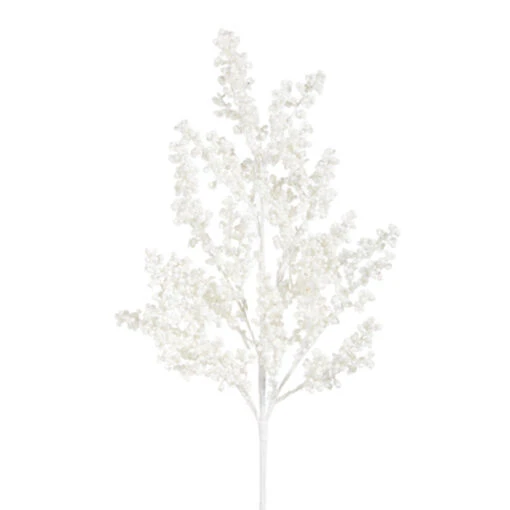 Raz 29" Snowy White Berry Christmas Tree Spray F4306670 - Image 2