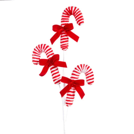 Raz 22" Candy Cane Christmas Tree Pick F4306674 - Image 2