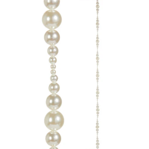 Raz 6' Pearl Christmas Tree Garland G4320040 - Image 2