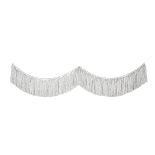 Raz 5' Silver Tinsel Christmas Tree Garland G4327318 - Image 2