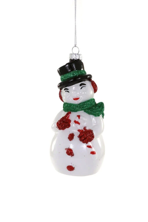 Cody Foster 5.5" Snowman Blow Mold Glass Christmas Ornament GO-8878 - Image 2