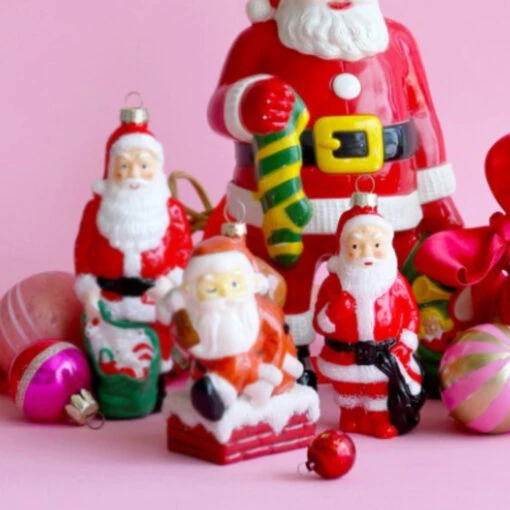 Cody Foster 4.5" Santa Blow Mold Glass Christmas Ornament GO-8881 - Image 2