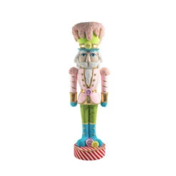 December Diamonds 40" Large Pink Candy Nutcracker Christmas Decoration 08-08820