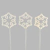 Raz 24.5" Box Of 3 Lighted Snowflake Stakes Christmas Decor L4240608 -The Jelly Christmas Shop L4240608 94136.1651085785