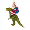 Kurt Adler 5.25" Noble Gems Santa On Dinosaur Glass Christmas Ornament NBX0064 2 Kurt Adler 5.25" Noble Gems Santa On Dinosaur Glass Christmas Ornament NBX0064 -The Jelly Christmas Shop NBX0064 87311.1653419817