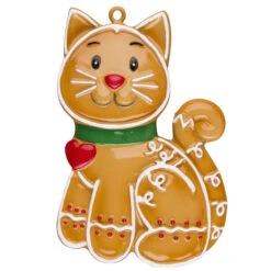 Gingerbread Cat Personalized Christmas Ornament OR1221 7 Gingerbread Cat Personalized Christmas Ornament OR1221 -The Jelly Christmas Shop OR1221 56536.1664988333