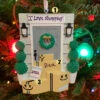 Door With Wreath And Packages Personalized Christmas Ornament OR2299 -The Jelly Christmas Shop OR2299 EDIT 33302.1665070285