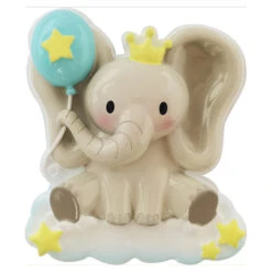 Boy Baby Elephant Personalized Christmas Ornament OR2361-M -The Jelly Christmas Shop OR2361 M 51690.1653501340