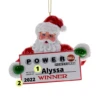 Kurt Adler 3" Power Ball Santa Personalized Christmas Ornament PB2221 -The Jelly Christmas Shop PB2221 edit 1 59098.1653424488