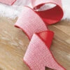 Raz 4" Red And White Tweed Wired Christmas Ribbon R4227742 -The Jelly Christmas Shop R4227742 97465.1651163986