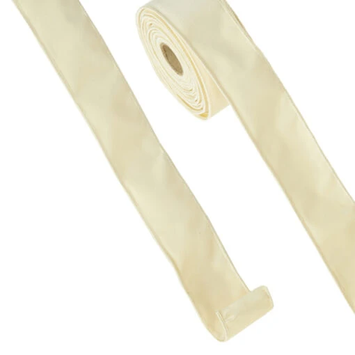 Raz 2.5" Cream Velvet Wired Christmas Ribbon R4371820 - Image 2
