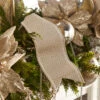 Raz 4" Champagne Pattern Wired Christmas Ribbon R4371829 -The Jelly Christmas Shop R4371829 88057.1686664955