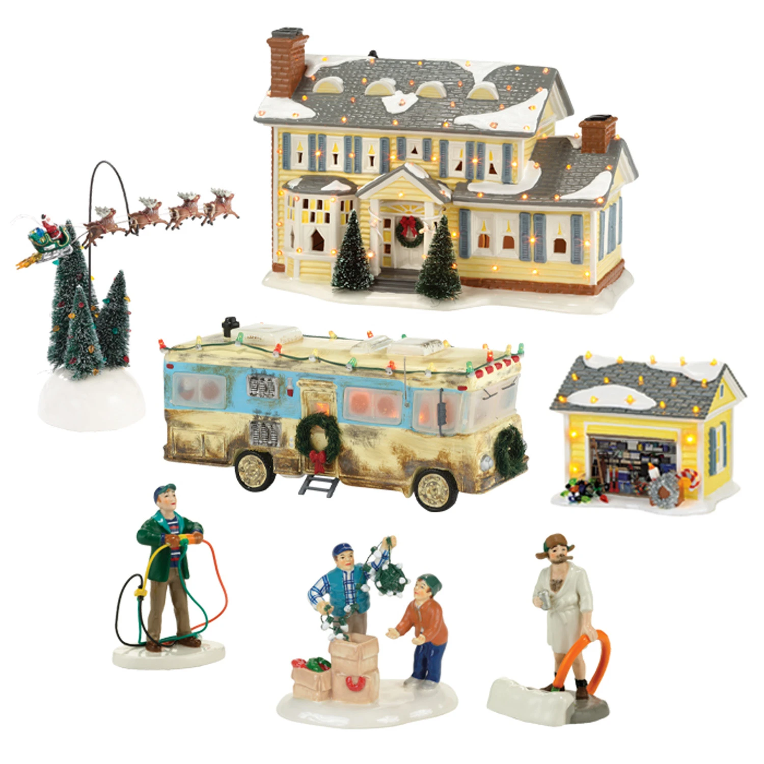 Department 56 7 Piece Christmas Vacation Village Set 3 Department 56 7 Piece Christmas Vacation Village Set