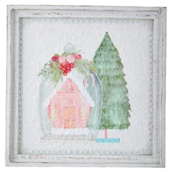 Raz 14" Peppermint Parlor Textured Paper Framed Christmas Wall Art 4159152 -The Jelly Christmas Shop api1bvf2r 90646.1646091962