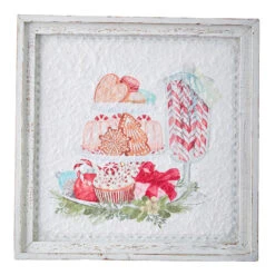 Raz 14" Peppermint Parlor Textured Paper Framed Christmas Wall Art 4159152 -The Jelly Christmas Shop api66cvkq 55733.1646091960