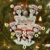 Penguin Family Of 6 At The North Pole Personalized Christmas Ornament OR1739-6 -The Jelly Christmas Shop api9so5dn 50318.1646091883