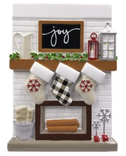 5" Fireplace Mantle Stocking Family Of 3 Personalized Christmas Ornament OR2030-3 -The Jelly Christmas Shop api9y4kfk 63569.1646091867
