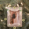 Silver And White Wedding Picture Frame Personalized Christmas Ornament PF958 -The Jelly Christmas Shop apibkpbit 55068.1646091890
