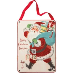 14.5" Primitives By Kathy Merry Christmas Wooden Countdown 32275