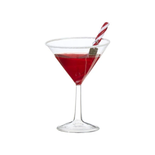 Raz Eric Cortina 5.75" Christmas Cocktail Glass Ornament 3953029 - Image 2