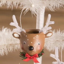 Bethany Lowe 3" Mini Reindeer Christmas Bucket Figure Or Ornament ML0425 -The Jelly Christmas Shop apigovu8k 27556.1646091950