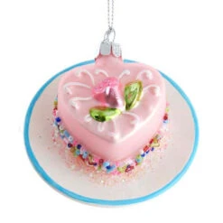 Kurt Adler 3.25" Pink Miniature Cake Glass Christmas Ornament C6374 -The Jelly Christmas Shop apihajehr 58372.1646091887