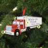 Semi Truck Personalized Christmas Ornament