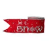 Raz 4" Red And Silver Let It Snow Wired Christmas Ribbon R4127755 -The Jelly Christmas Shop apiiuqugu 42263.1646091909