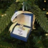 Couples Engagement Ring In A Box Personalized Christmas Ornament -The Jelly Christmas Shop apiiwqzk2 25715.1646091942