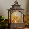 Raz 11" LED Lighted Nativity Scene In Bronze Water Globe Lantern Christmas Figure 3740512 -The Jelly Christmas Shop apikqdkam 03296.1646091961