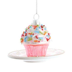 Kurt Adler 3.25" Pink Miniature Cake Glass Christmas Ornament C6374 -The Jelly Christmas Shop apimdgolo 44056.1646091889