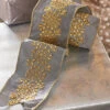 Raz 4" Grey And Gold Embroidered Wired Christmas Ribbon R4171868 -The Jelly Christmas Shop apimochth 84859.1646091969