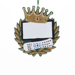 Kurt Adler 3.75" King Of The Remote Personalized Christmas Ornament W8213 -The Jelly Christmas Shop apinb4puv 36741.1646091892