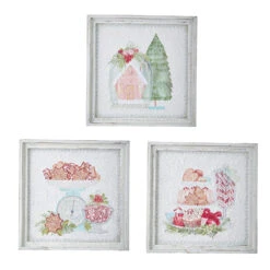 Raz 14" Peppermint Parlor Textured Paper Framed Christmas Wall Art 4159152 -The Jelly Christmas Shop apinqnjhb 66570.1646091959