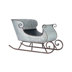 Raz 16.5" & 24.5" Galvanized Distressed Metal Sleighs Set Of 2 Christmas Decoration 4128884 -The Jelly Christmas Shop apio1rnd6 47009.1646091918