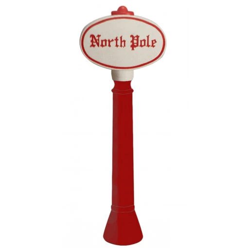 45" North Pole Sign Blow Mold Outdoor Christmas Decor 76940