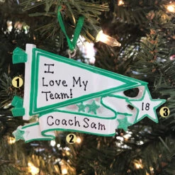 Glittered Green Sports Pennant Personalized Christmas Ornament OR1558-GR 7 Glittered Green Sports Pennant Personalized Christmas Ornament OR1558-GR -The Jelly Christmas Shop apiq05xub 87062.1646091879