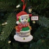 Snowman Standing By A Light Post Personalized Christmas Ornament -The Jelly Christmas Shop apiq6cp0i 30033.1646091885