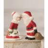 Bethany Lowe Set Of 2 Kissing Mr. And Mrs. Claus Figure TL0234 -The Jelly Christmas Shop apiqus1qc 02294.1649183774