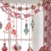 Raz 4' Red And White Striped Chain Christmas Garland G4106712 -The Jelly Christmas Shop apireo4gj 49258.1646091949